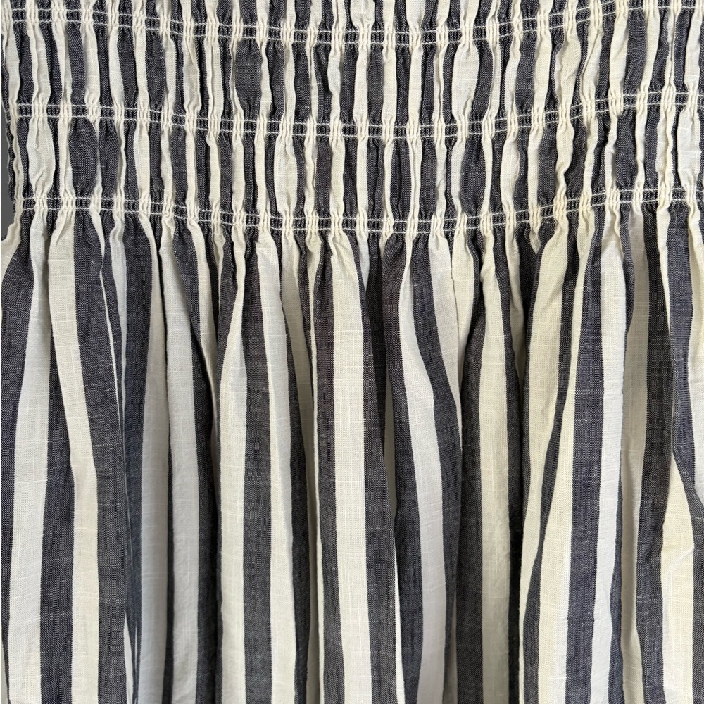 Universal Thread Gray & White Striped Smocked Strapless Maxi - Picture 3 of 5